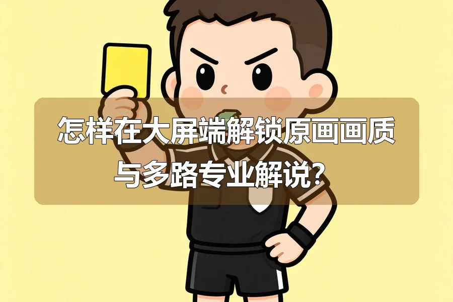 怎样在大屏端解锁原画画质与多路专业解说?